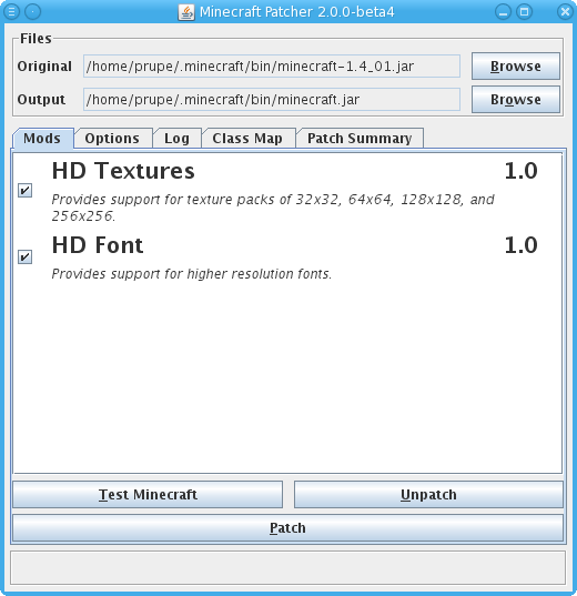 MCPatcher HD v2.3.5_01 [1.2.5/1.2.4]